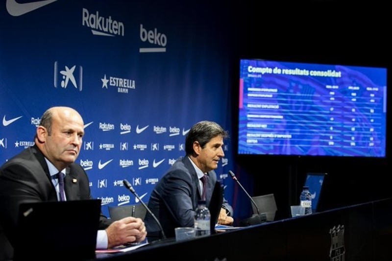 ep el ceo del fc barcelona scar grau en primer plano presenta los prespuestos para 2020