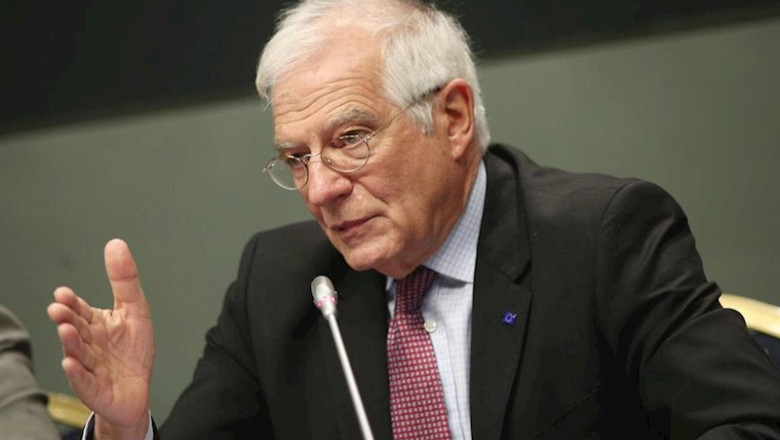 El ministro de Asuntos Exteriores en funciones, Josep Borrell, durante la presentación del programa de actividades de España en el marco de la Cumbre del Clima (COP25), | Eduardo Parra - Europa Press ep el ministro de asuntos exteriores en funciones josep borrell durante la presentacion del programa