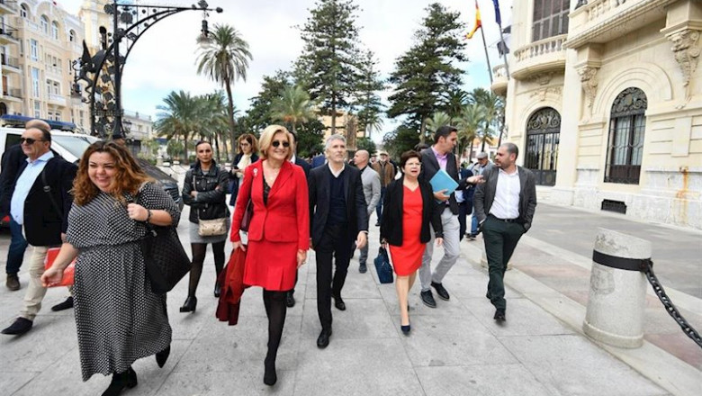 El ministro del Interior en funciones y candidato al Congreso del PSOE por Cádiz, Fernando Grande Marlaska, visita Ceuta | EUROPA PRESS/ANTONIO SEMPERE ep el ministro del interior en funciones y candidato al congreso del psoe por cadiz fernando grande