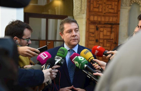 ep el presidente de castilla-la mancha emiliano garcia-page atiende a los medios desde el palacio de