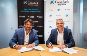 ep el presidente de cehat jorge marichal y el director de caixabank empresas marc benhamou durante