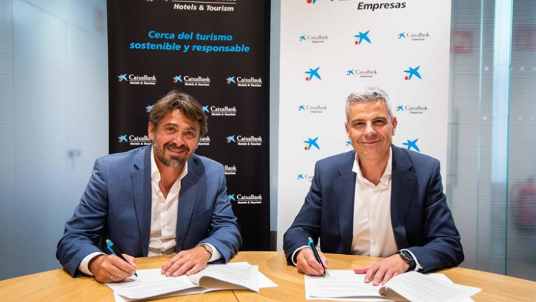 ep el presidente de cehat jorge marichal y el director de caixabank empresas marc benhamou durante ep el presidente de cehat jorge marichal y el director de caixabank empresas marc benhamou durante