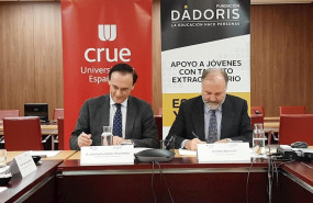 ep el presidente de crue jose carlos gomez villamandos y el presidente de fundacion dadoris pedro