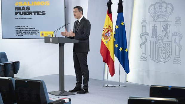 ep el presidente del gobierno pedro sanchez durante su comparecencia en rueda de prensa tras la