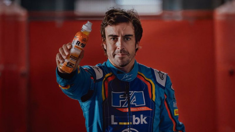 ep fernando alonso embajador y accionista de raw sport drink ep fernando alonso embajador y accionista de raw sport drink