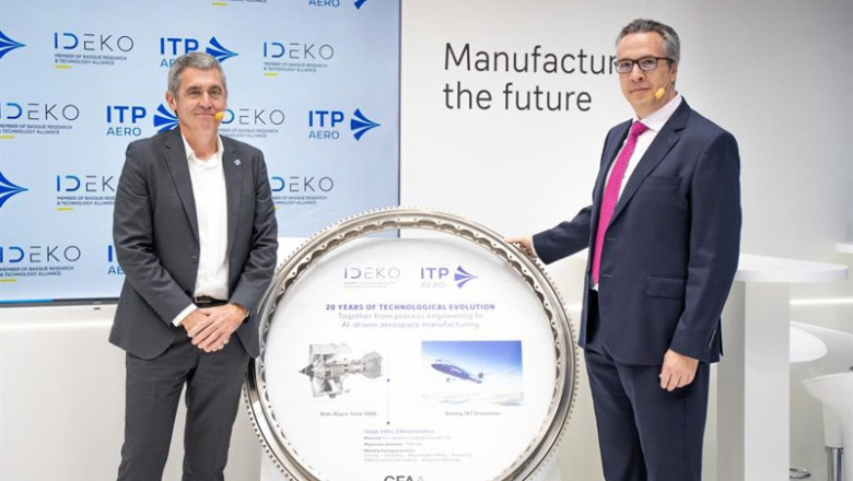 ep firma del acuerdo entre ideko e itp aero en la biemh en el bec de barakaldo