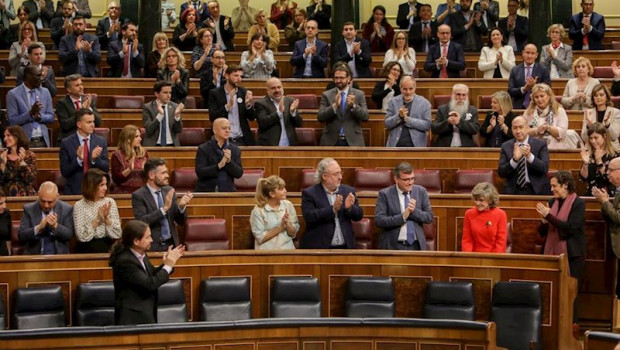 ep la bancada socialista del congreso aplaude a exministra de sanidad consumo y bienestar social
