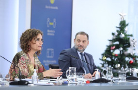 ep la ministra portavoz y de hacienda maria jesus montero y el ministro de transportes movilidad y