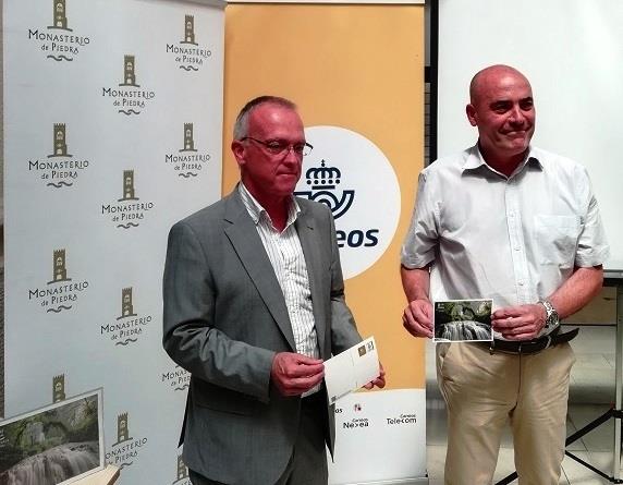 La nueva postal dedicada al Monasterio de Piedra se ha presentado en Zaragoza | CORREOS ep la nueva postal dedicadamonasteriopiedraha presentadozaragoza