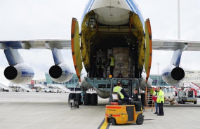 ep llegada de un cargamento con material sanitario al aeropuerto de son sant joan