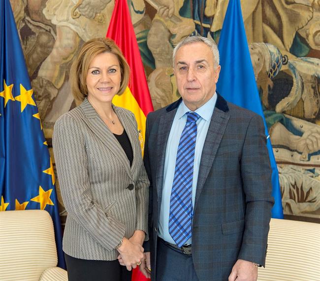 María Dolores de Cospedal, ministra de Defensa, y Alejandro Blanco (COE) | MINISTERIO DE DEFENSA ep maria dolorescospedal ministradefensa y alejandro blanco coe