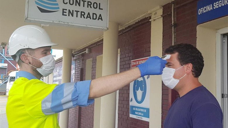 ep toma de temperatura en las instalaciones de atlantic copper en huelva