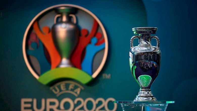ep trofeo y logo de la eurocopa ep trofeo y logo de la eurocopa