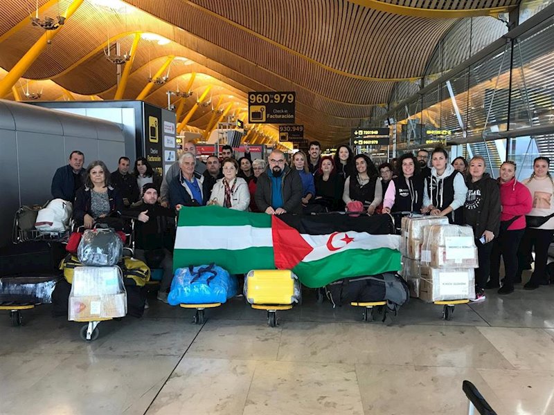 ep un total de 40 andaluces viajan a los campamenos saharauis