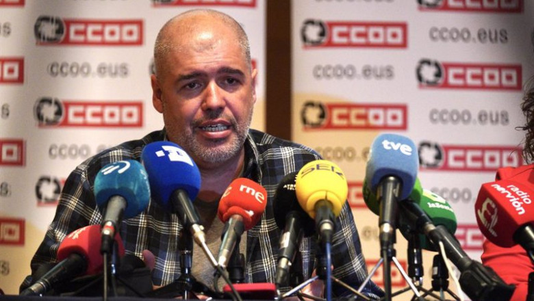 ep archivo el secretario general de ccoo unai sordo en una rueda de prensa en bilbao archivo ep archivo el secretario general de ccoo unai sordo en una rueda de prensa en bilbao archivo