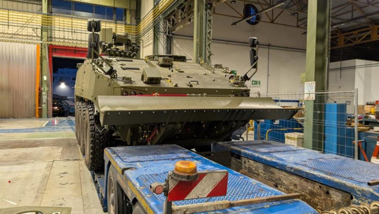Archivo - Un 8x8 Dragón en la versión de zapadores en la fábrica de General Dynamics European Land Systems (GDELS) en Trubia (Oviedo) | IMÁGENES CEDIDAS - Archivo ep archivo un 8x8 dragon en la version de zapadores en la fabrica de general dynamics european