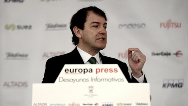 ep el presidente de castilla y leon alfonso fernandez manueco interviene en un desayuno informativo