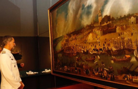 ep el rey felipe vi en la inauguracion de la exposicion fuimos los primeros magallanes elcano y la