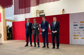 ep i d el presidente de bww javier pages el presidente de fira de barcelona pau relat el conseller