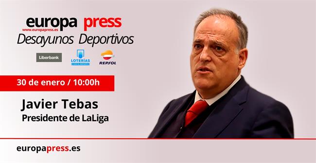 ep javier tebas presidentelaligalos desayunos deportivoseuropa press