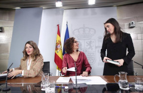 ep la ministra de trabajo y economia social yolanda diaz la ministra portavoz y de hacienda maria