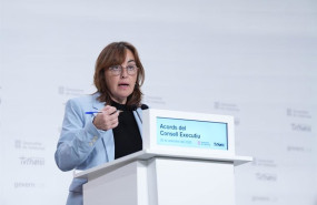 ep la portavoz del govern silvia paneque durante la rueda de prensa tras la reunion del govern