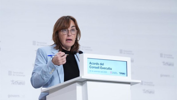 ep la portavoz del govern silvia paneque durante la rueda de prensa tras la reunion del govern
