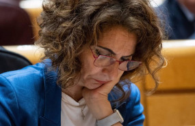 ep la vicepresidenta primera y ministra de hacienda maria jesus montero durante un pleno en el