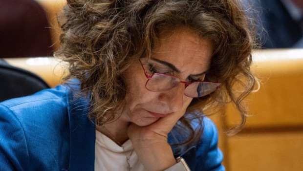 ep la vicepresidenta primera y ministra de hacienda maria jesus montero durante un pleno en el