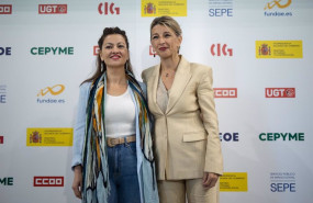 ep la vicepresidenta segunda y ministra de trabajo y economia social yolanda diaz y la ministra de