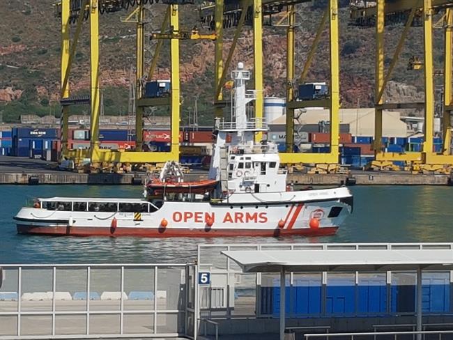 El Open Arms llega al Puerto de Barcelona | EUROPA PRESS ep open arms llegapuertobarcelona