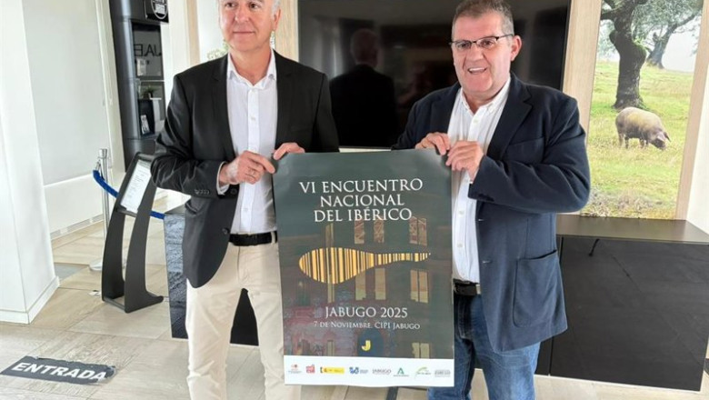 Presentación de la sexta edición del Encuentro Nacional del Ibérico en Jabugo (Huelva). | AYUNTAMIENTO DE JABUGO ep presentacion de la sexta edicion del encuentro nacional del iberico en jabugo huelva