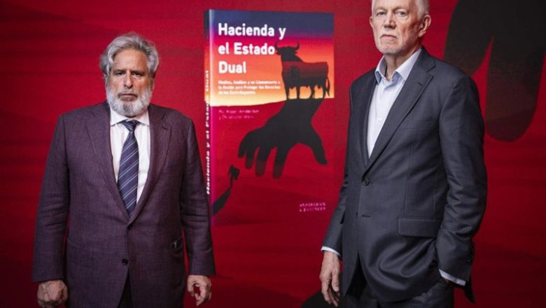 ep robert amsterdam y christopher wales en la presentacion del libro hacienda y el estado dual en