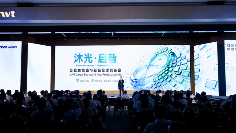 Estrategia mundial y lanzamiento de nuevos productos 2026 de INVT (PRNewsfoto/INVT) invt global luanch event