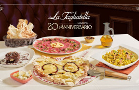 bodegon 20 aniversario la tagliatella con logo bodegon 20 aniversario la tagliatella con logo