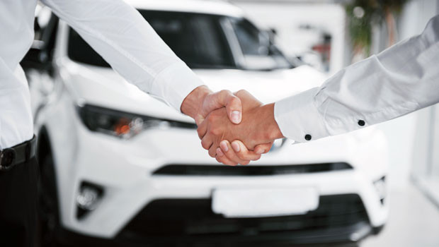 dl new car sales registrations regs car dealership sale generic handshake