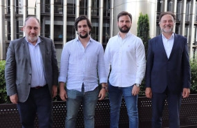 ep archivo   de izquierda a derecha el presidente de auren consultores javier cantera los dos nuevos