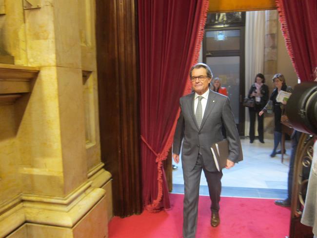 Artur Mas, en el Parlament | EUROPA PRESS ep artur mas enparlament
