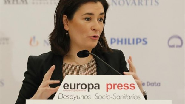 ep carmen monton participadesayuno socio-sanitarioeuropa press