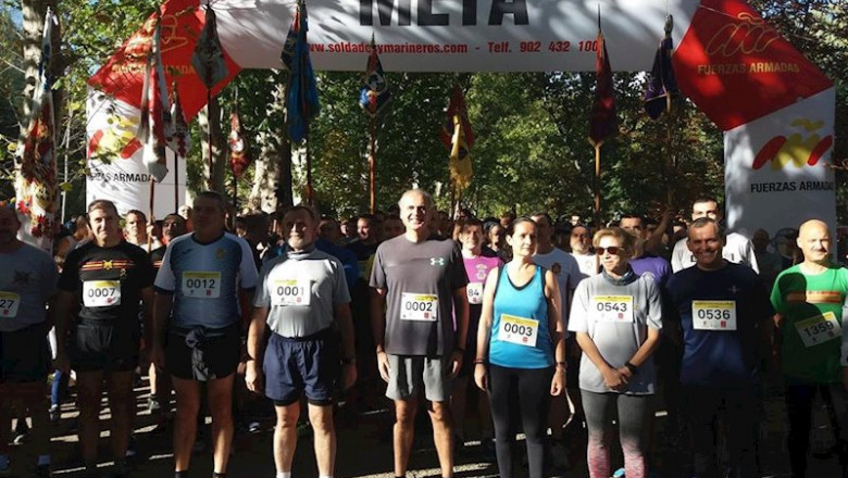 ep el consejero de sanidad enrique ruiz escudero participa en la carrera civico-militar contra la