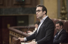 ep el ministro de economia carlos cuerpo durante una sesion plenaria en el congreso a 22 de abril de