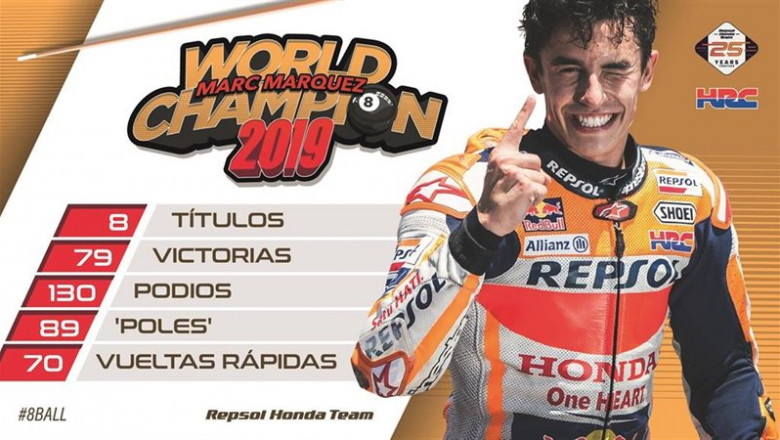 El piloto español Marc Márquez (Repsol Honda) ha conquistado este domingo en el Gran Premio de Tailandia su sexto título de MotoGP y el octavo de campeón del mundo de motociclismo | REPSOL HONDA ep el piloto espanol marc marquez repsol honda ha conquistado este domingo en el gran premio de
