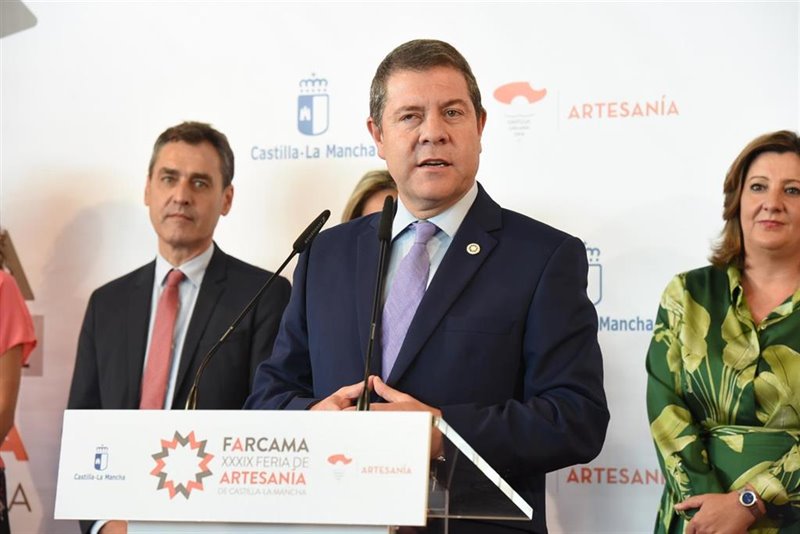 ep el presidente de castilla-la mancha emiliano garcia-page en farcama