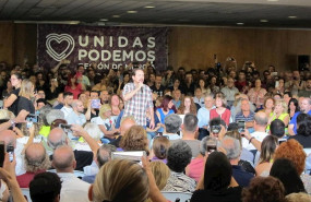 ep el secretario general de podemos pablo iglesias en un encuentro con colectivos sociales de la