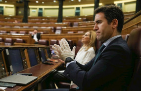 ep el secretario general del pp teodoro garcia egea en el pleno del congreso madrid 18 de marzo de