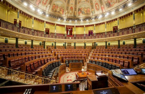 ep hemiciclo vacio del congreso de los diputados
