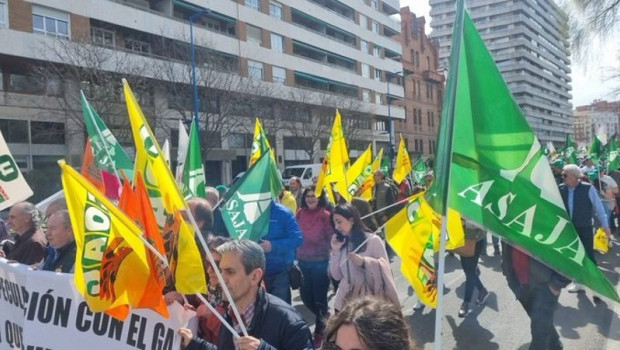 ep imagen de archivo de una manifestacion del sector agrario por las calles de valladolid