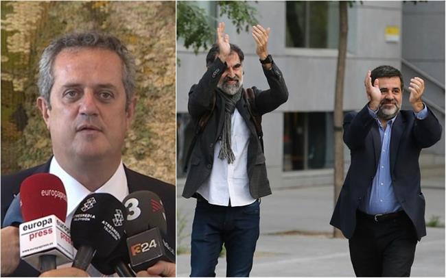 Joaquim Forn, Jordi Sánchez y Jordi Cuixart | EUROPA PRESS ep joaquim forn jordi sanchezjordi cuixart
