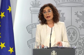 ep la ministra de hacienda y portavoz del gobierno maria jesus montero en una rueda de prensa