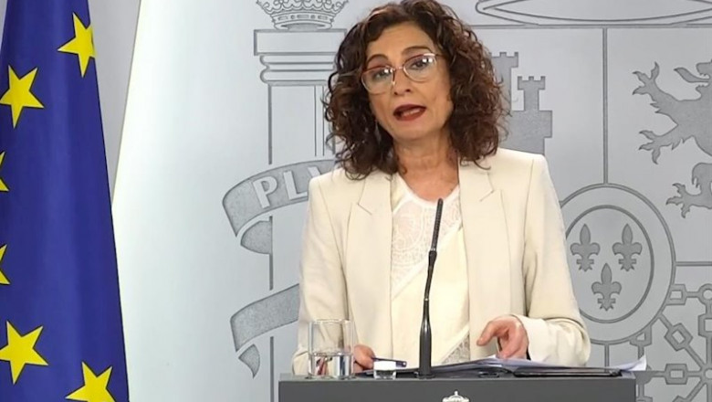 La ministra de Hacienda y portavoz del Gobierno, María Jesús Montero, en una rueda de prensa telemática tras el Consejo de Ministros. | MONCLOA - Archivo ep la ministra de hacienda y portavoz del gobierno maria jesus montero en una rueda de prensa